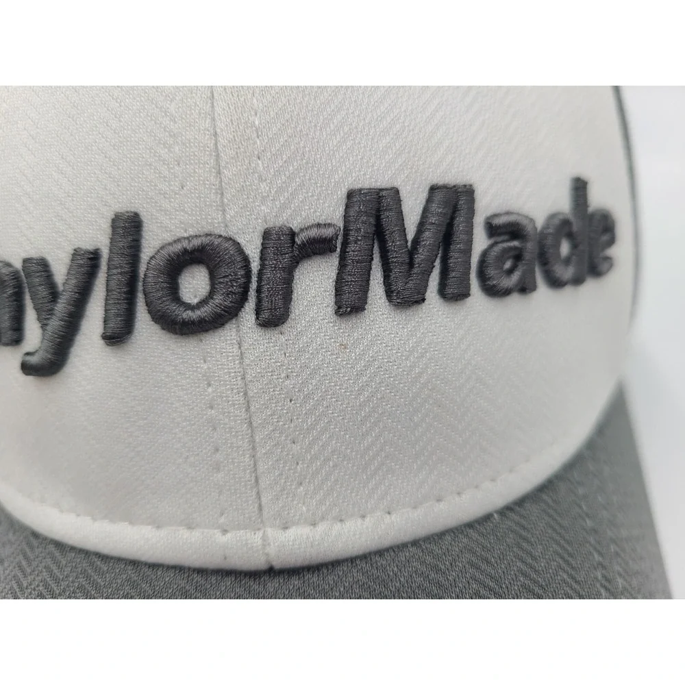 TaylorMade Golf M1 TP5 Adjustable Hat Cap Tennis Baseball Men Women White Gray